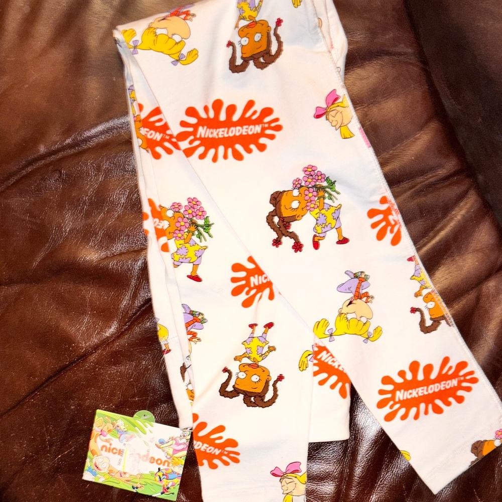 Vintage Nickelodeon Cartoon Capri Pants – Rugrats & Hey Arnold! – Size S